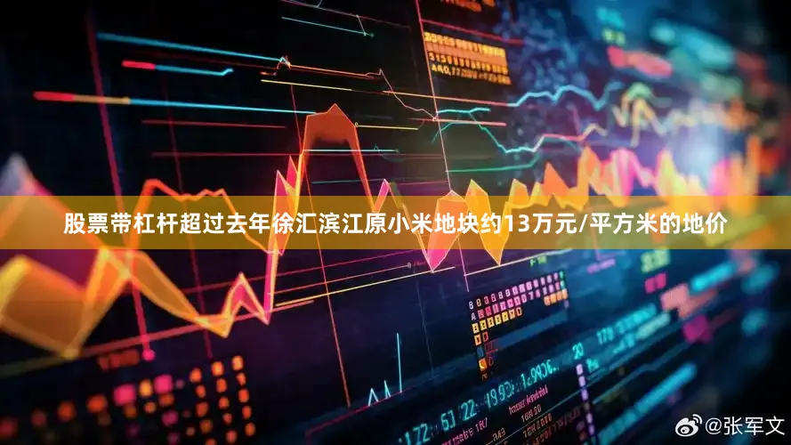 股票带杠杆超过去年徐汇滨江原小米地块约13万元/平方米的地价